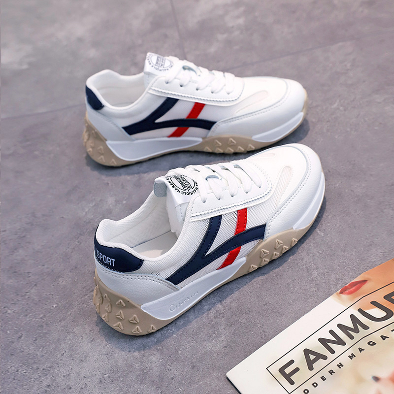 夏季网面透气阿甘鞋女2024新款学生运动鞋休闲鞋百搭网面鞋小白鞋