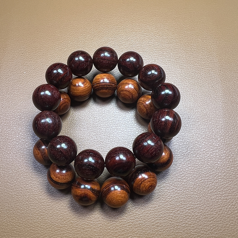 印度小叶紫檀老料1.8手串13颗珠（多样性,发一）