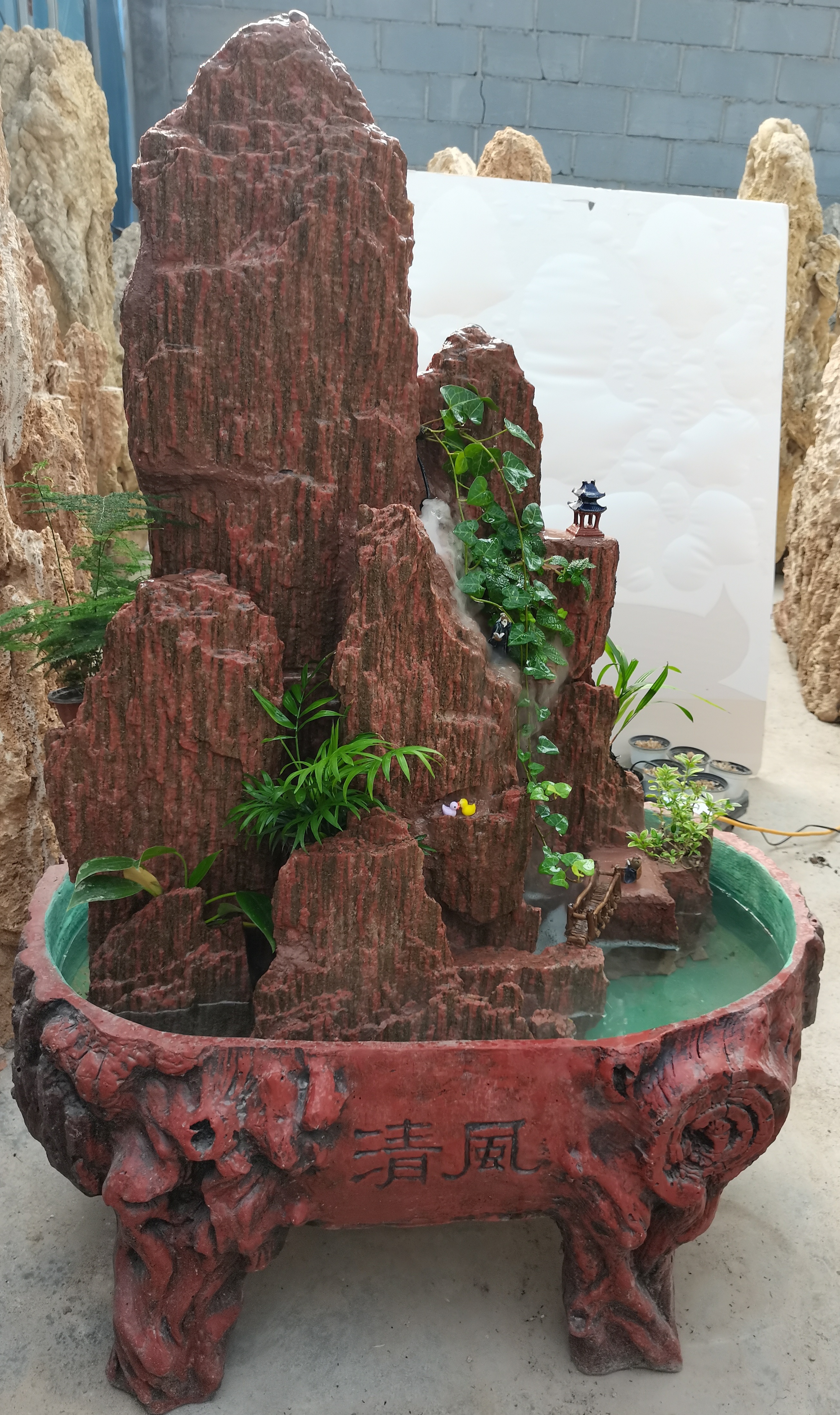 吸水石盆景鸿运石上水石盆景，直播间找主播下单，勿自拍！