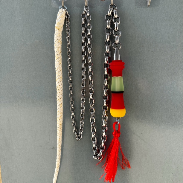 麒麟鞭健身鞭304不锈钢广场健身鞭麦穗链条大师配比迪尼麻鞭头