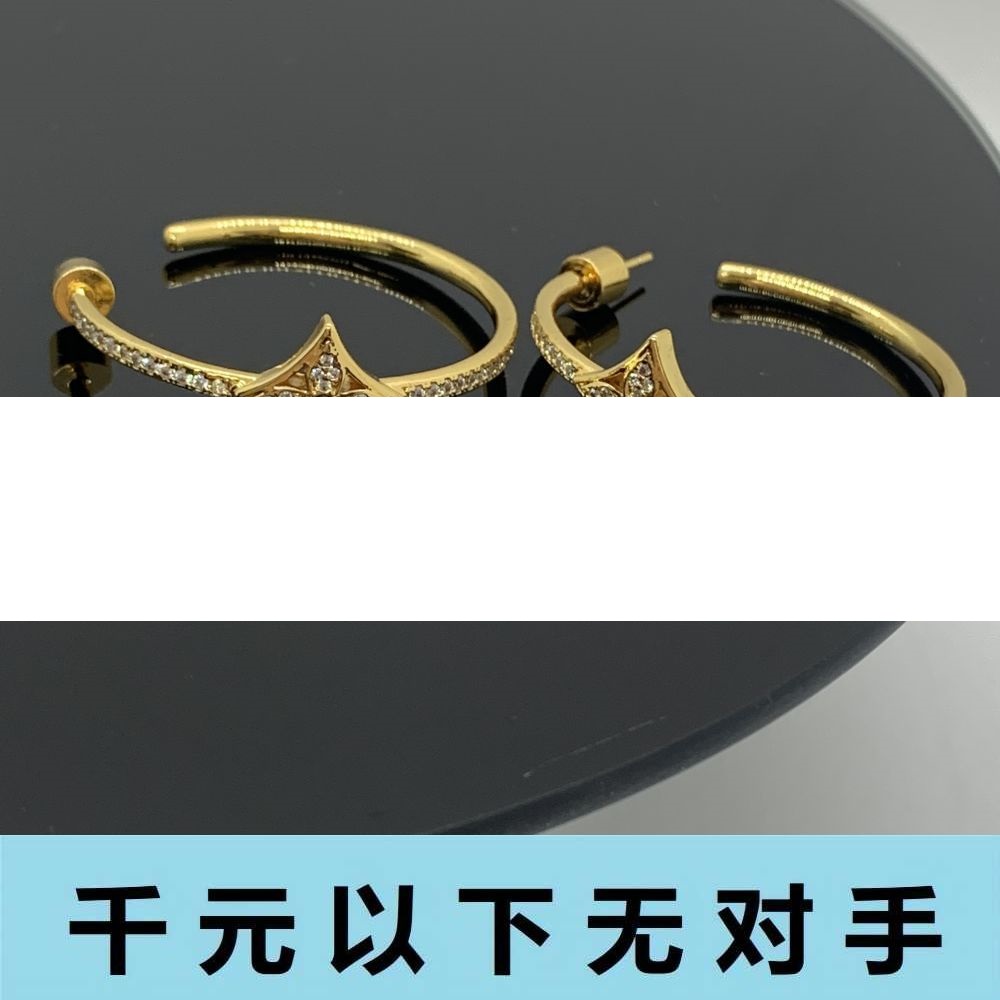 铜合金合成锆石耳饰 ED703 老花系列10号 系列耳钉