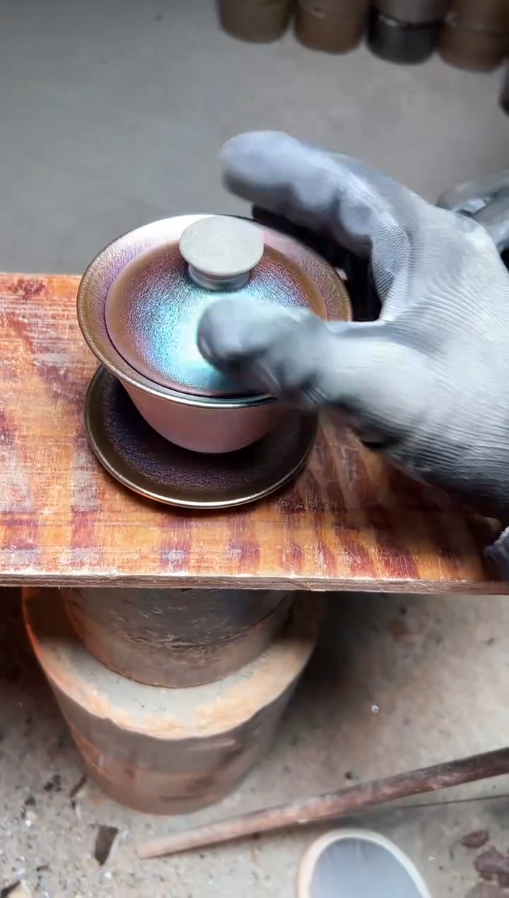 【闪购商品】瓷茶盏盖碗 紫