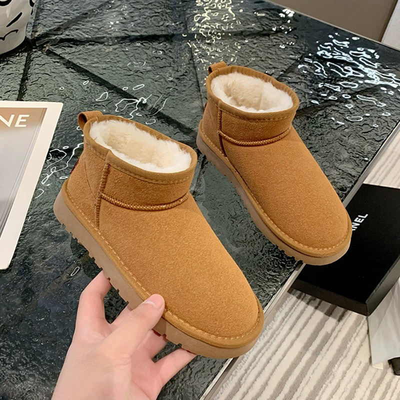 特大码女鞋(40-44)情侣款冬季新款时尚百搭加厚保暖雪地棉5854