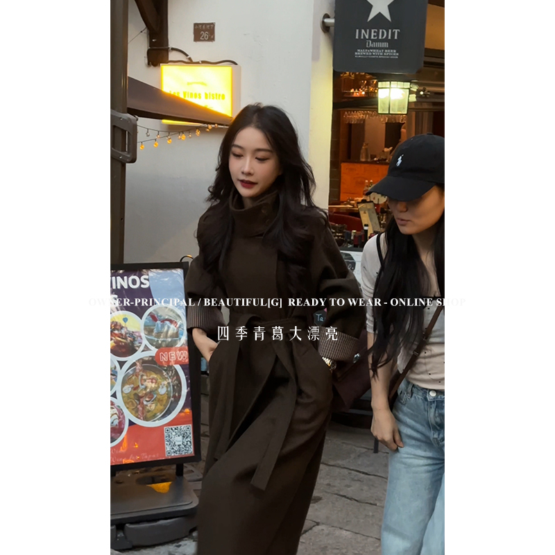 【大漂亮自制】2024新款长款大衣 WL6DY710