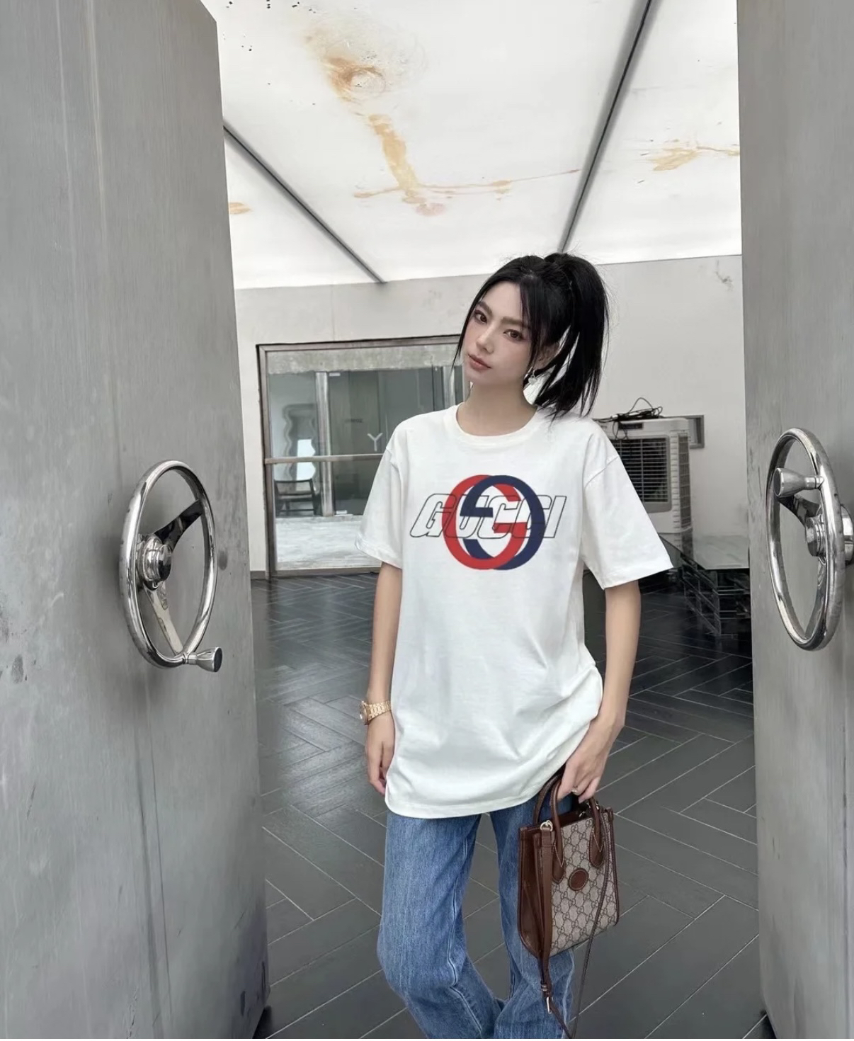 古驰/棉/T恤/95新/市场价0/
