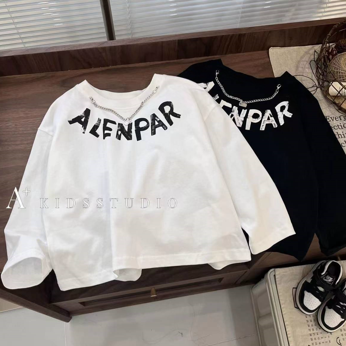 男童纯棉T恤长袖春秋薄款帅气童装韩版中小童儿童假两件打底衫潮