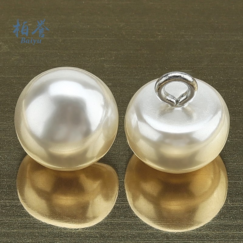 旗袍衬衫珍珠女上衣小纽扣白色圆形diy配件毛衣开衫儿童扣子装饰