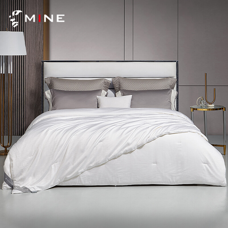 寐MINE天丝莫代尔棉提花蚕丝被100桑蚕丝被子夏凉被芯四季抑菌瞭