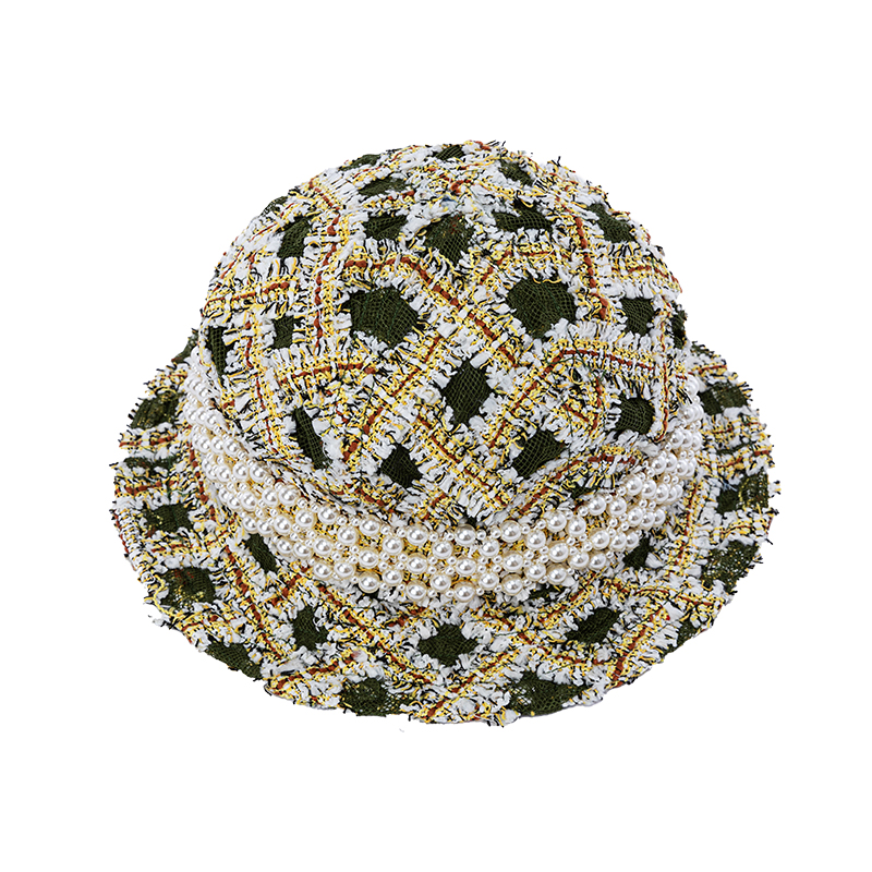 女士时尚潮流个性蕾丝花呢编条渔夫帽21G30207、21G30206