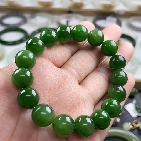 和田玉（碧玉）手串未镶嵌