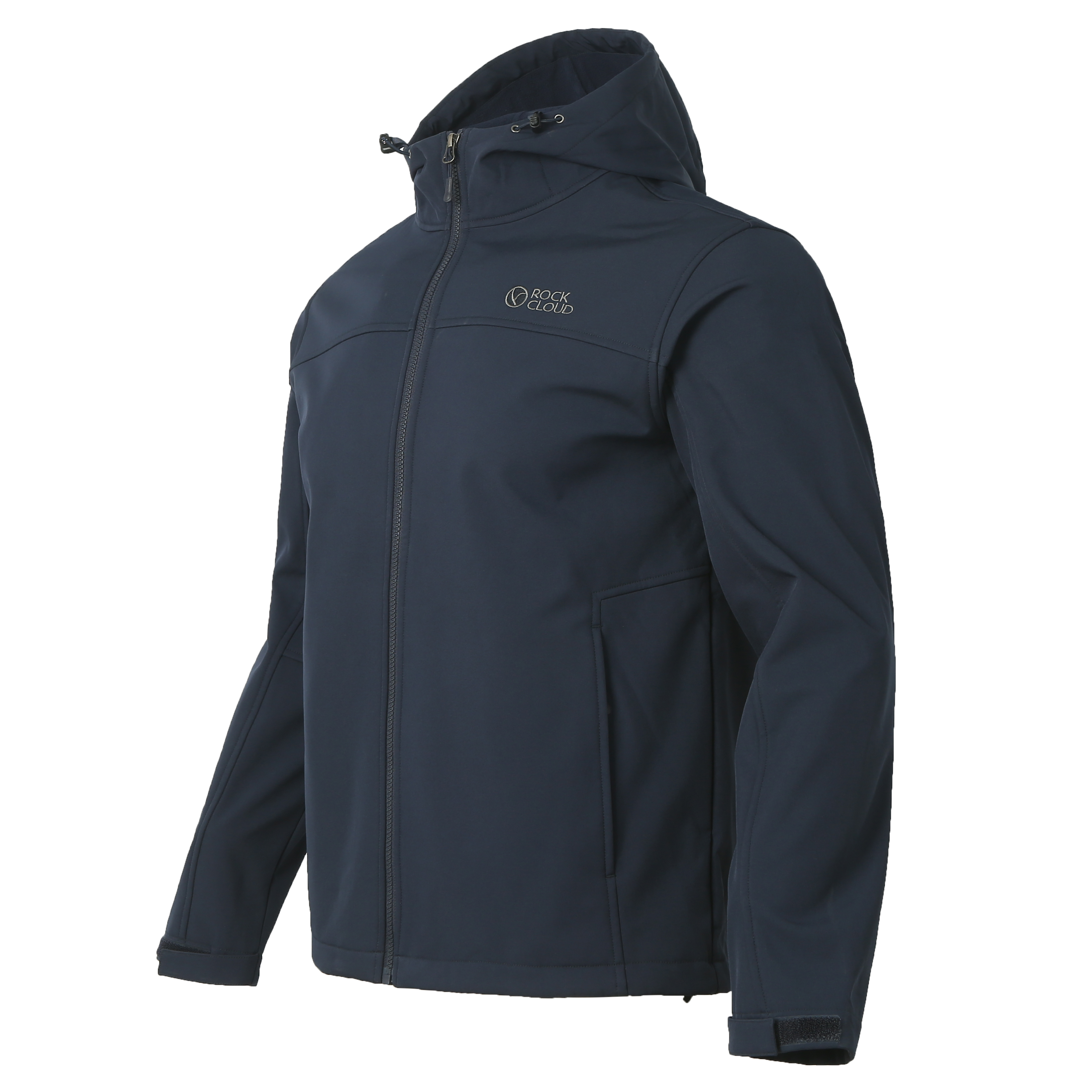 岩云户外运动舒适耐磨防风休闲男M1加绒软壳衣夹克防泼水防风