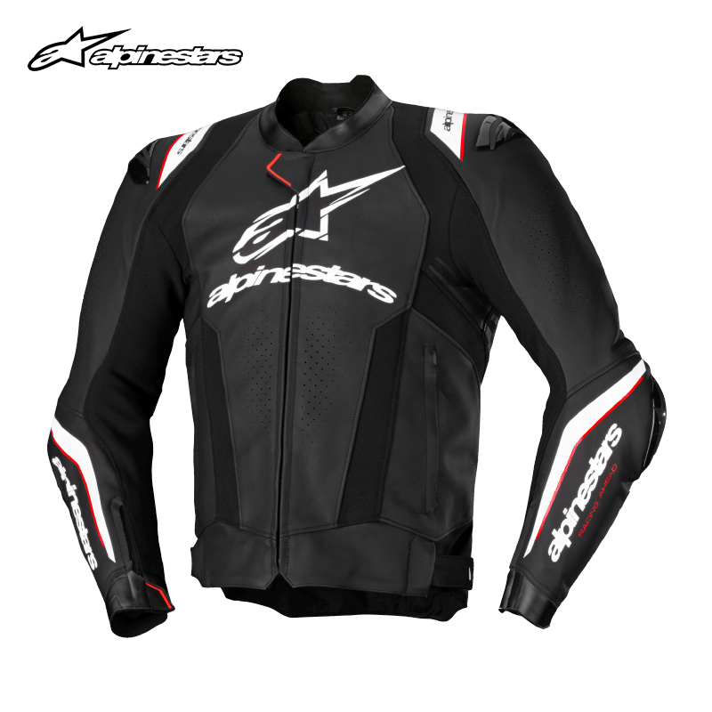 a星alpinestars摩托车骑行服皮衣MISSILE V3夹克牛皮男防摔