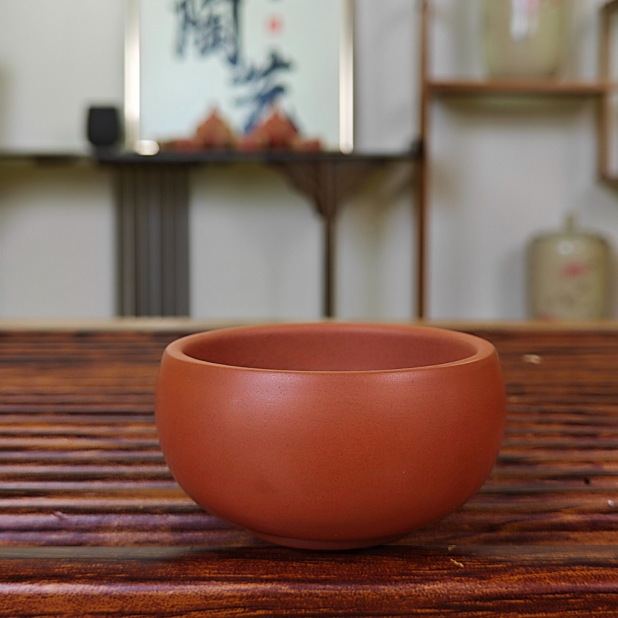 复烧杯-容量约50ml-云南建水紫陶-全手工制作-纯天然泥料