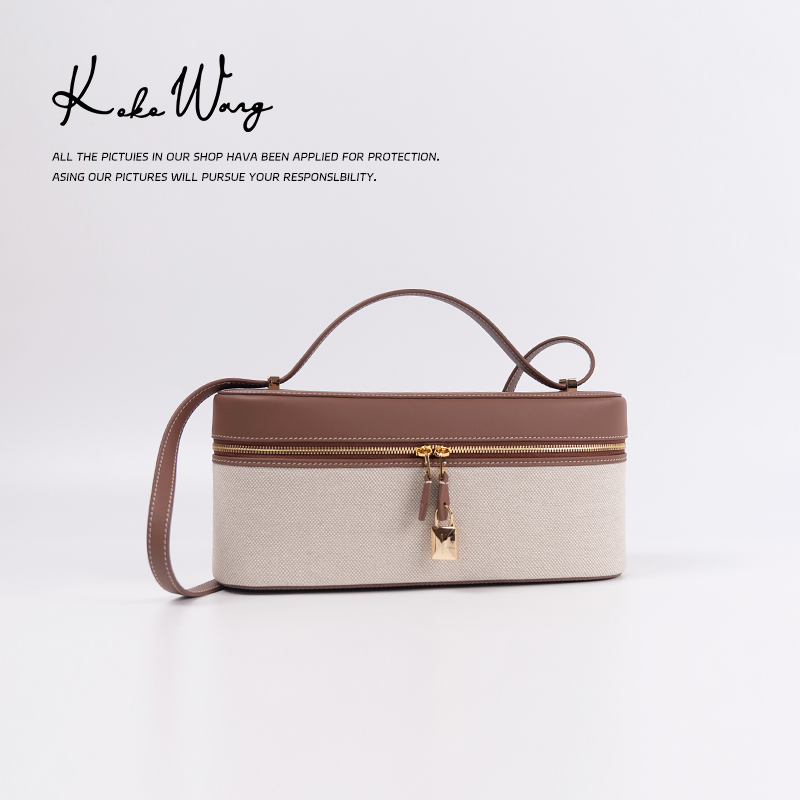 KOKO WNAG高定饭盒子包牛皮简约高级百搭斜跨单肩包20099E29S01