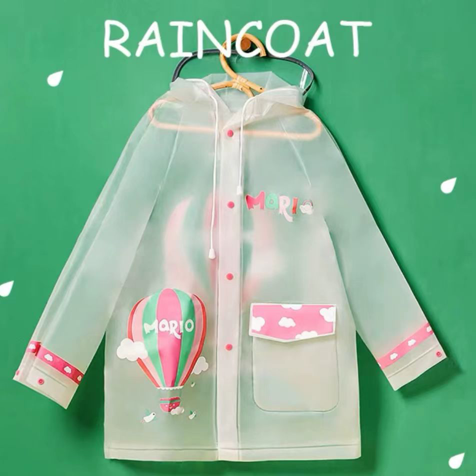 儿童女童雨衣宝宝防水小童户外卡通中大童防雨幸福玛丽小孩幼儿园