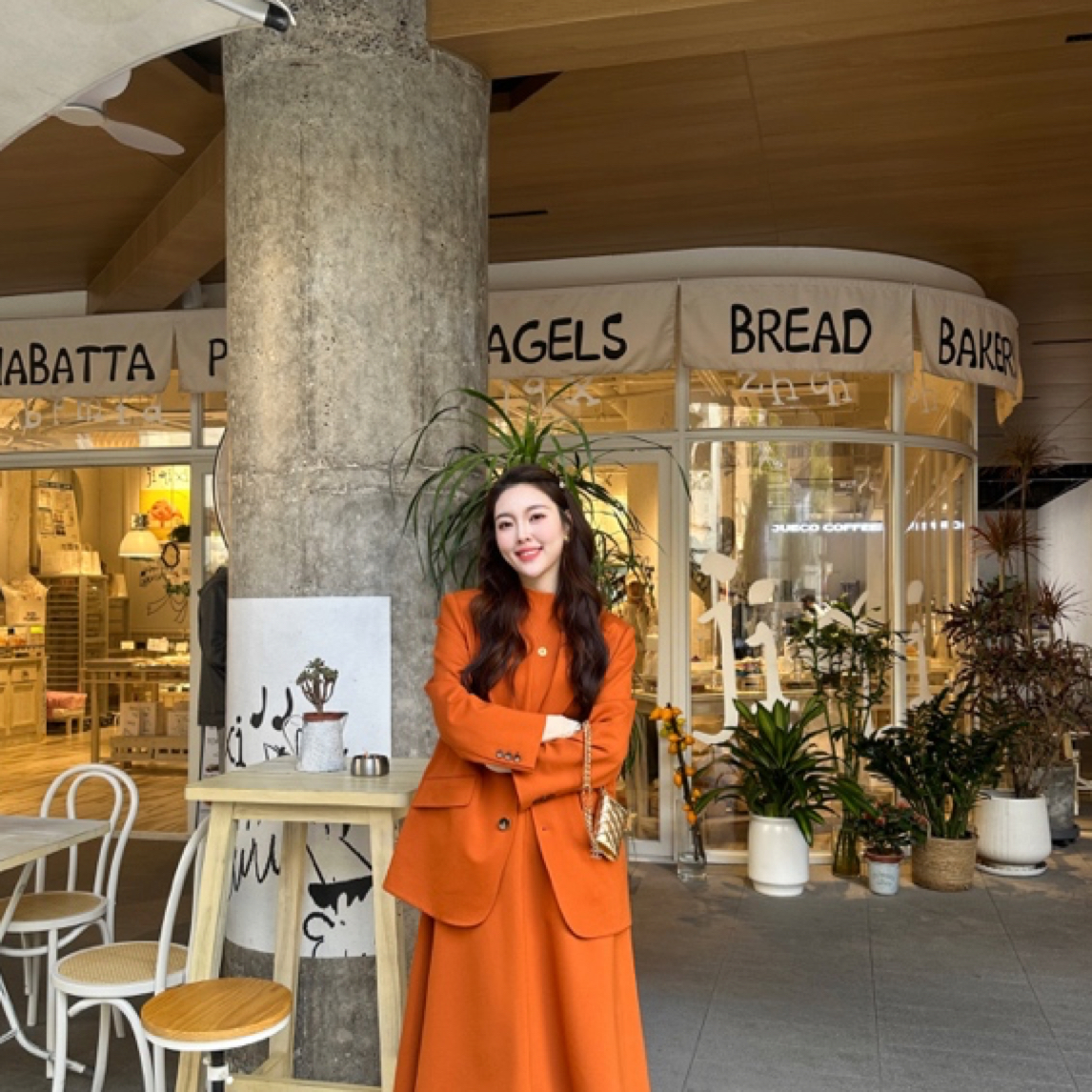 GIRDEAR/哥弟「加州落日」秋冬新款小众设计款西装1400800