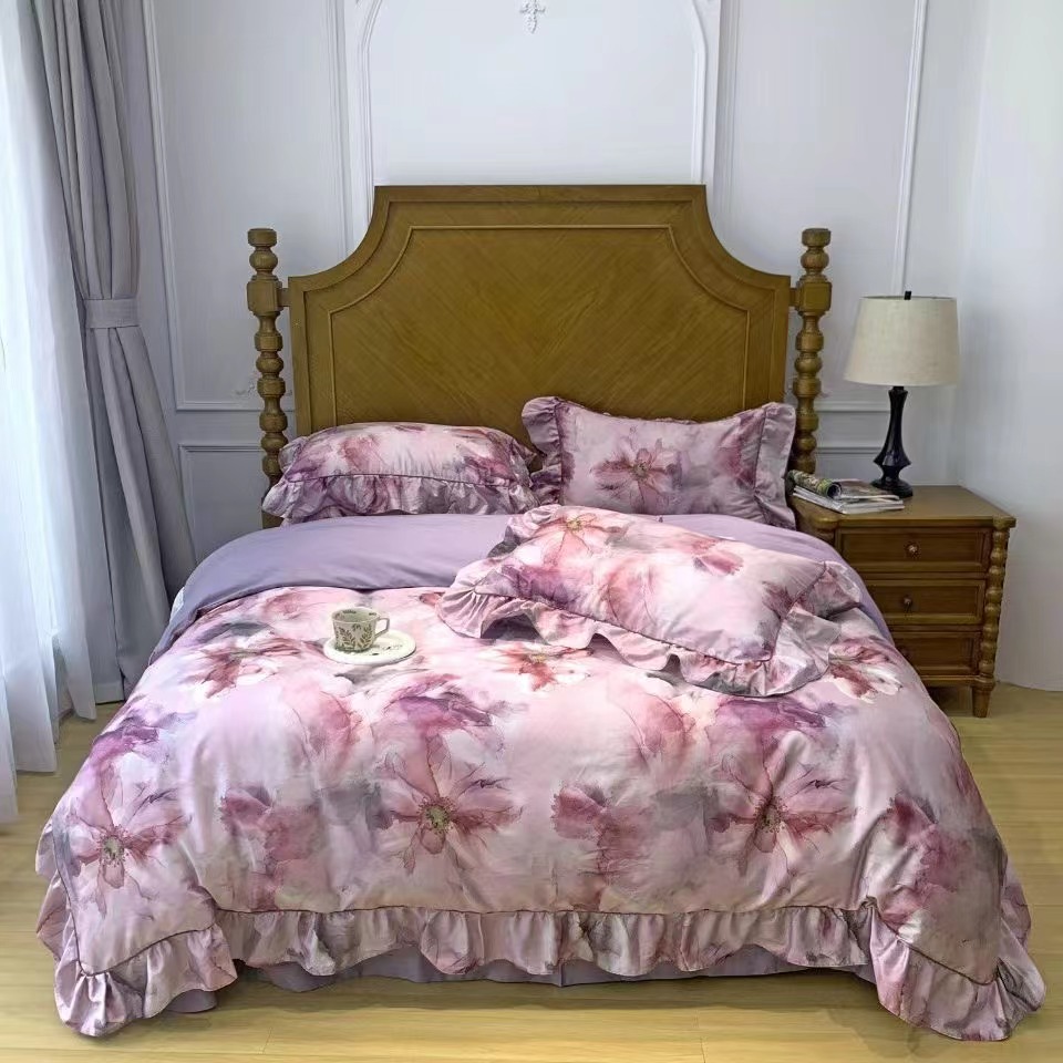 【诚实家】高端长绒棉四件套法兰克福展会系列-夕颜