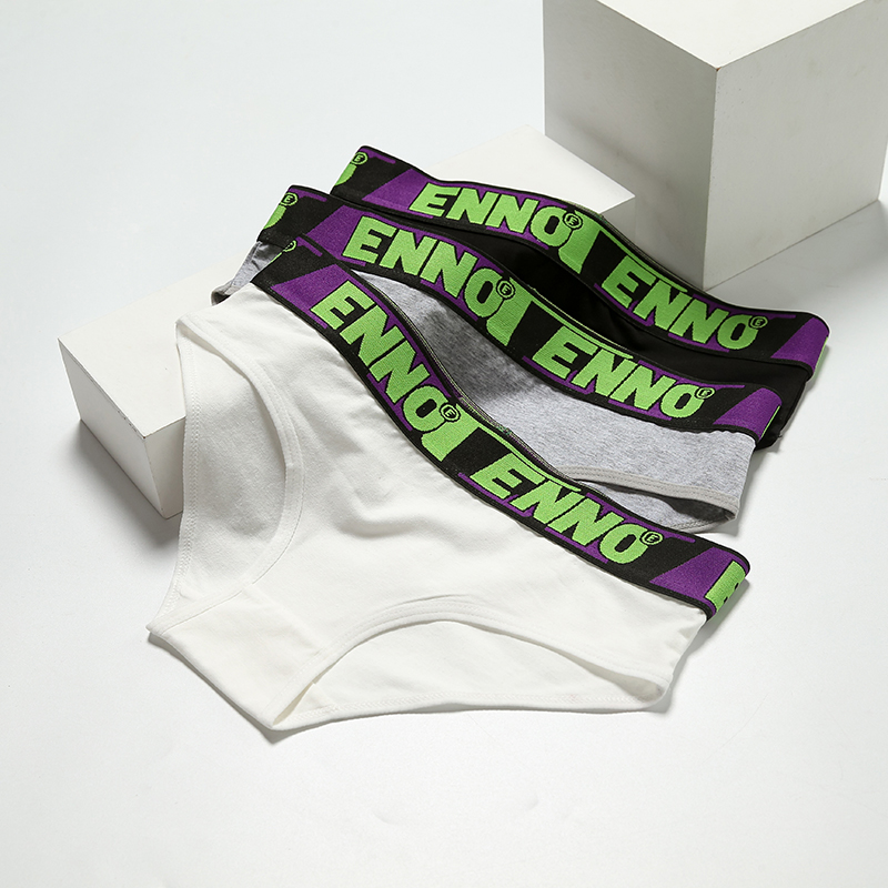 女士纯棉中性中腰宽边大码宽松LE四角三角透气运动潮流爆款内裤