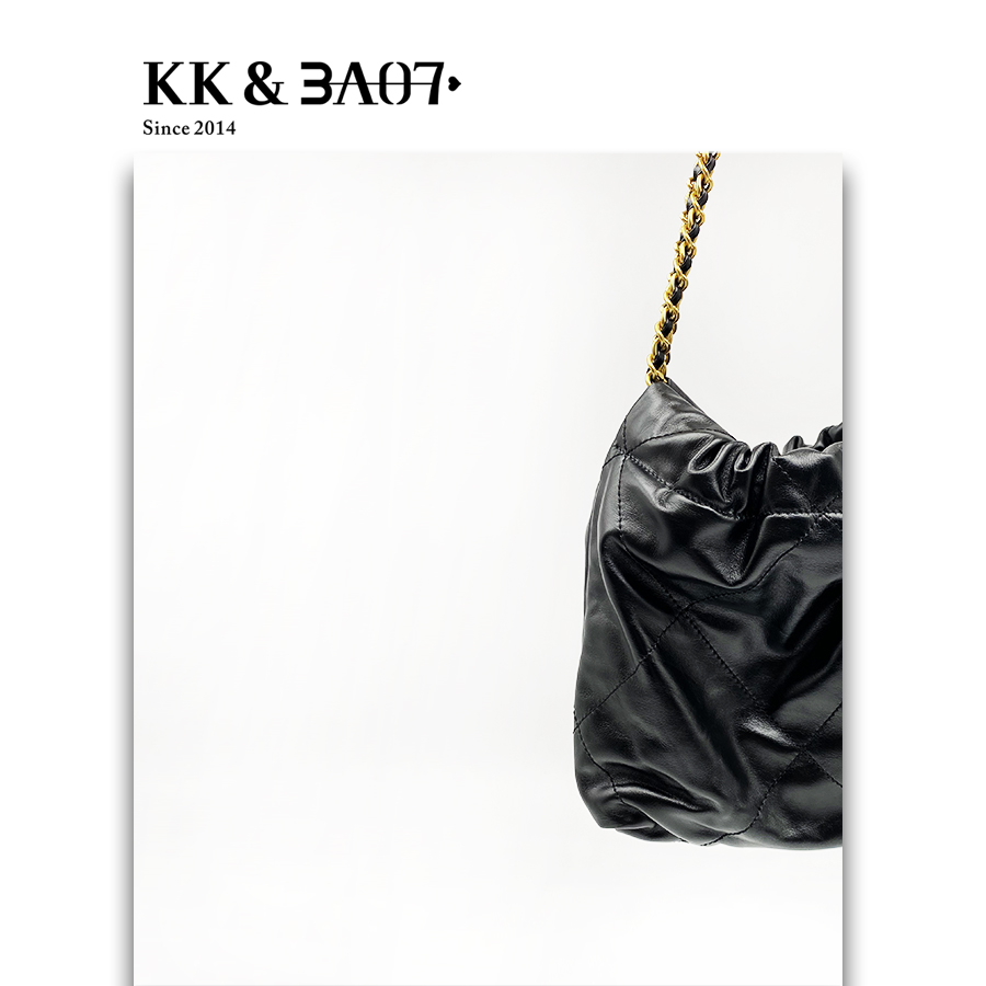 [KANKAN-KK] Mini垃圾袋 手提包 斜挎包 牛皮托特包