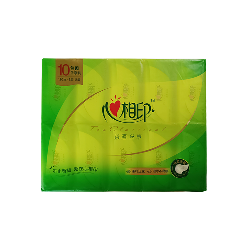 心相印茶语丝享三层面巾纸120抽*10/提
