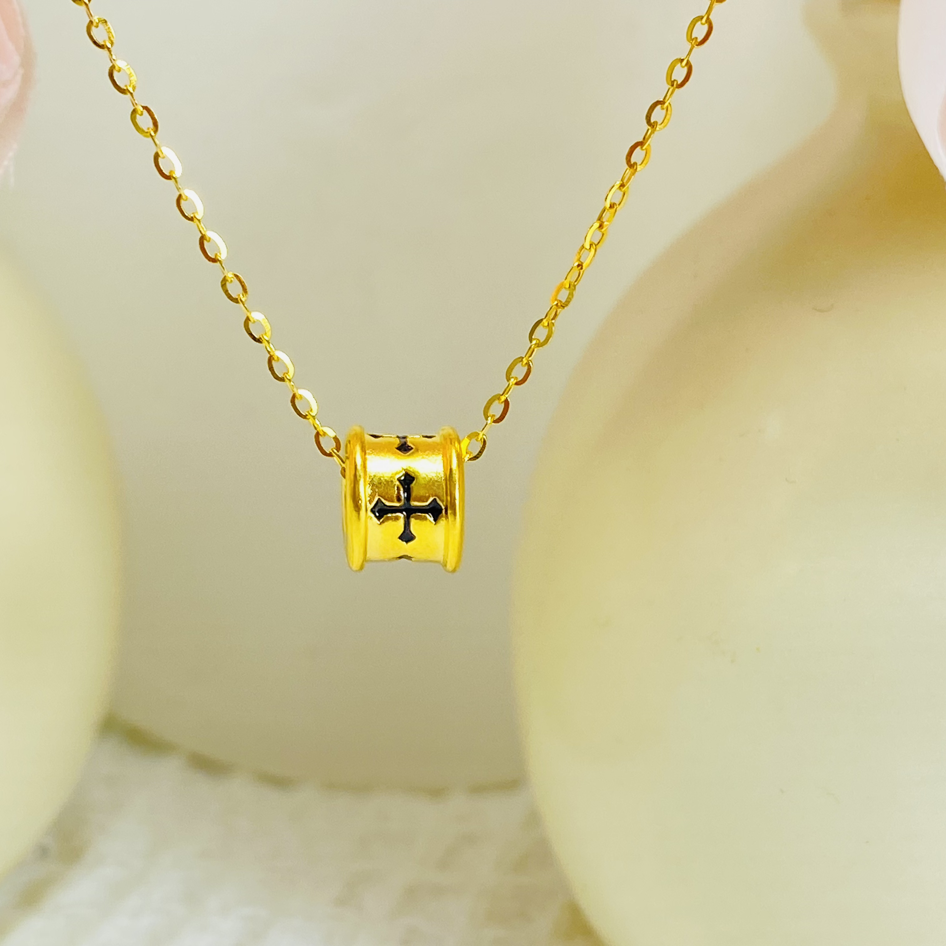 足金999 非遗珐琅酷黑信念转运珠 0.29