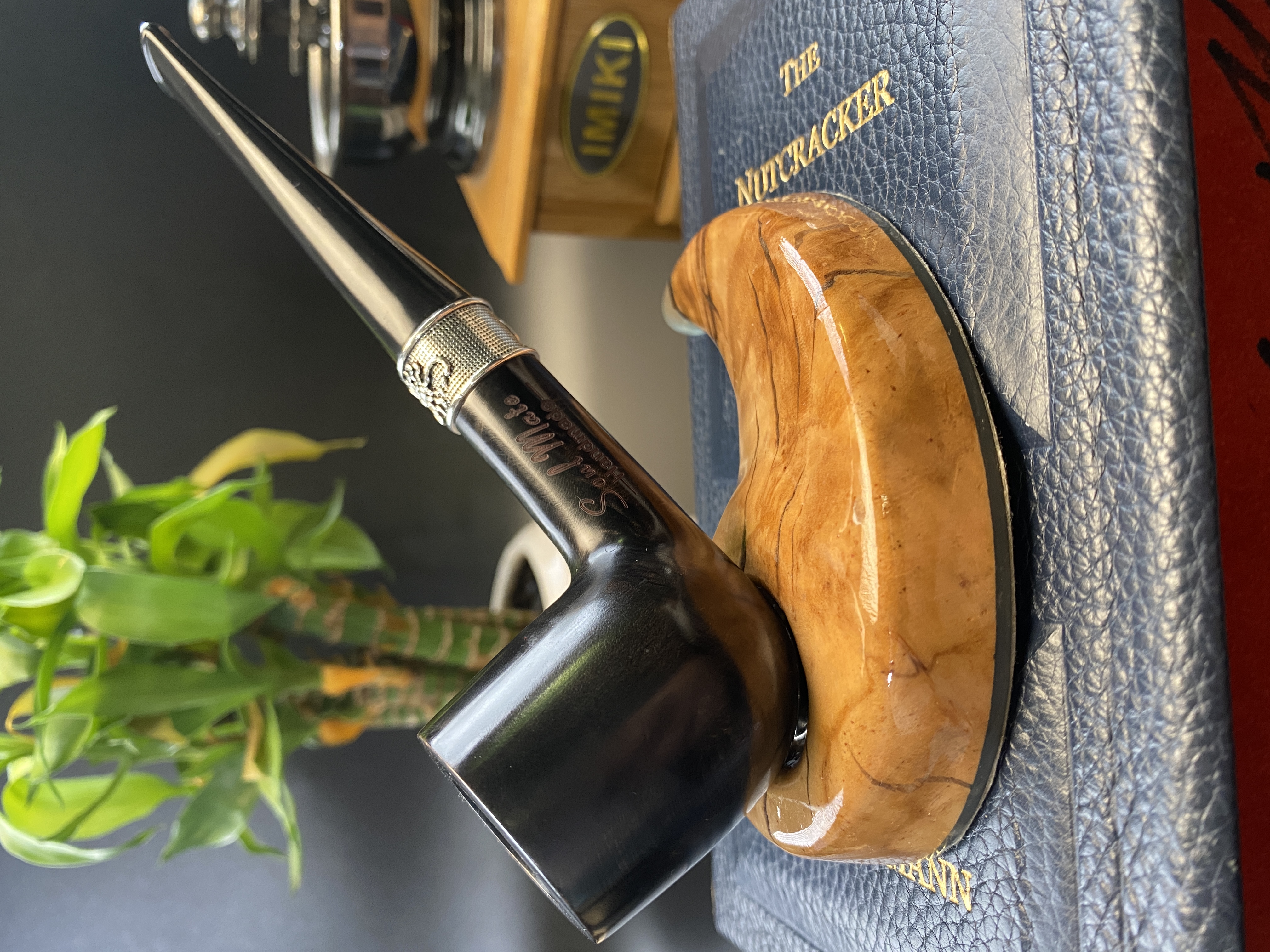 小春推荐意大利进口soulmate直杆黑礼服撞球石楠木烟斗男士礼品