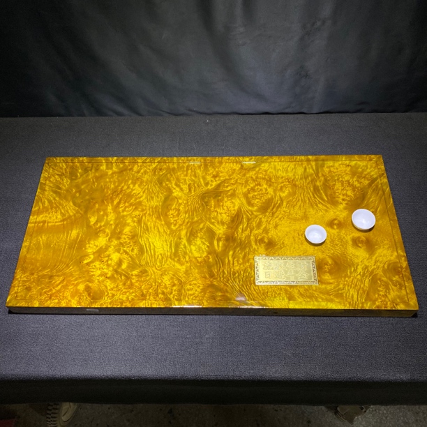 瓷多功能黄金樟实木手工茶盘家用茶具长方形泡台托盘103*48*5.5