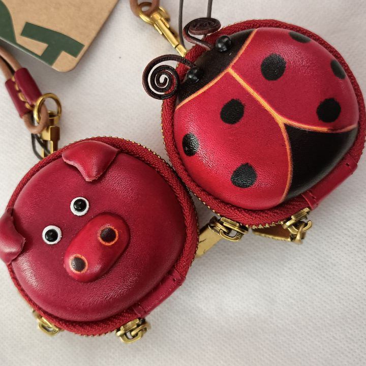 食草堂 箱包 红色相关配件 使用零钱包挂饰 手工挂饰耳机包  小