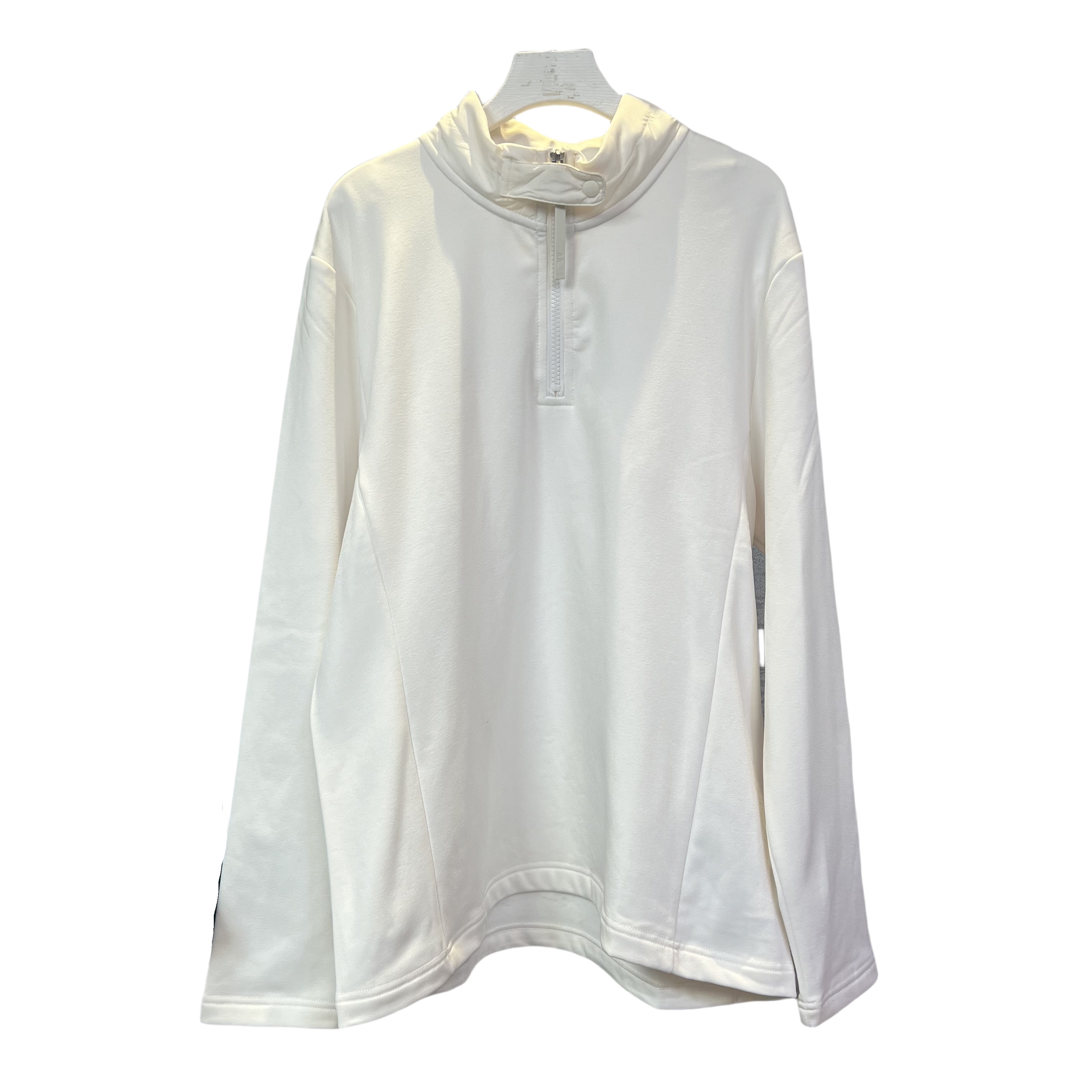 小爱家女士秋季中领搭扣半拉链设计长袖套头户外出行运动卫衣外套