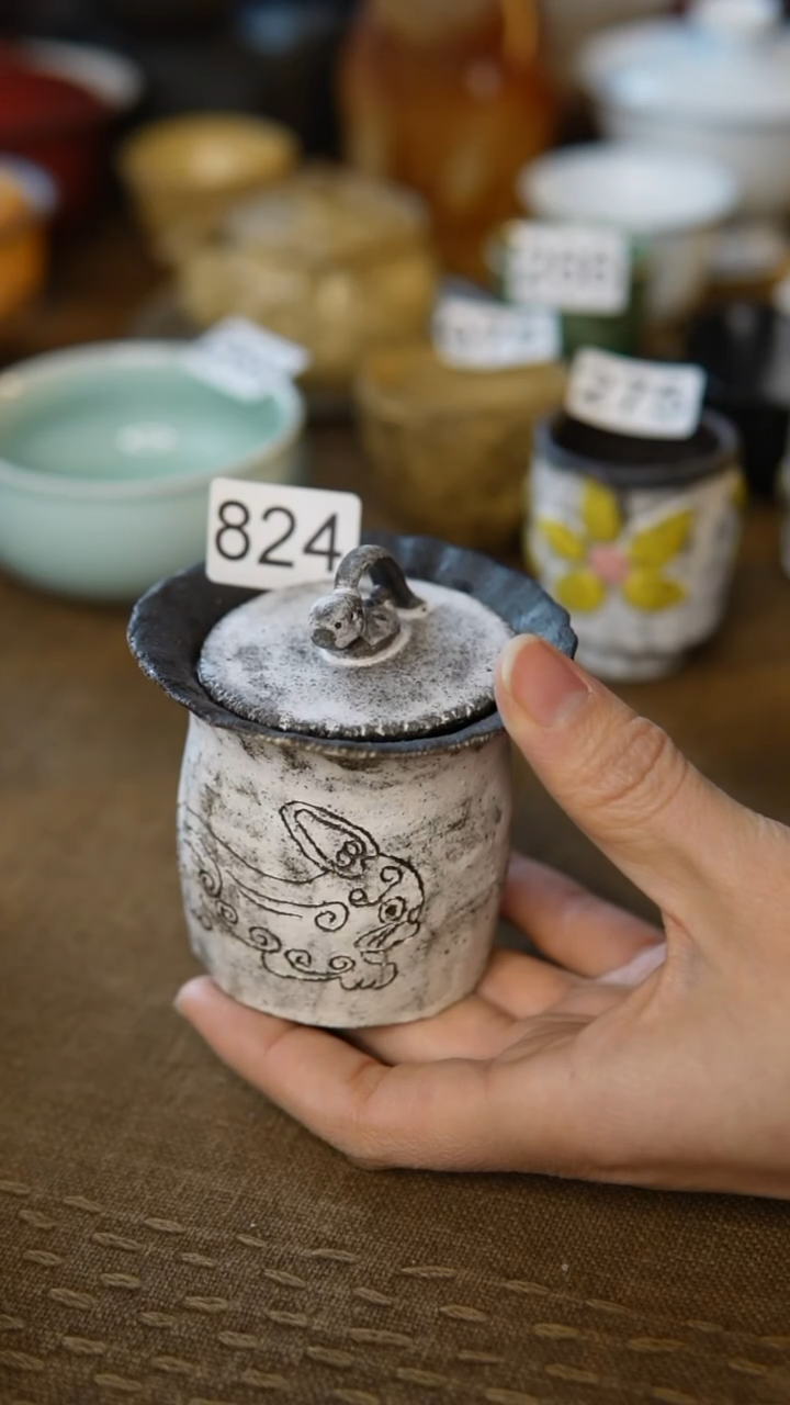 【闪购商品】陶瓷其他阿贵设计师款盖碗824