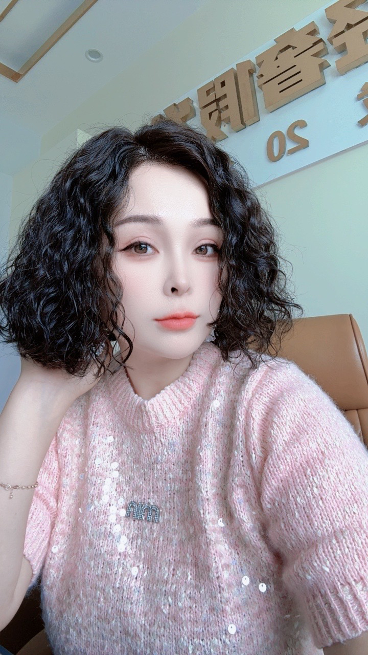 全真发侧分仿真头皮全头手工钩织