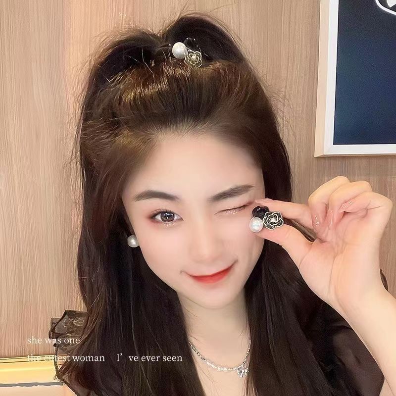 优雅不过时~复古山茶花小抓夹女时尚好用碎发发夹头饰侧边刘海夹