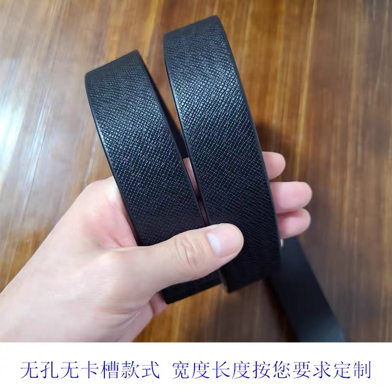 意大利托斯卡纳无扣头男女士植鞣透染多脂真皮头层牛皮腰带