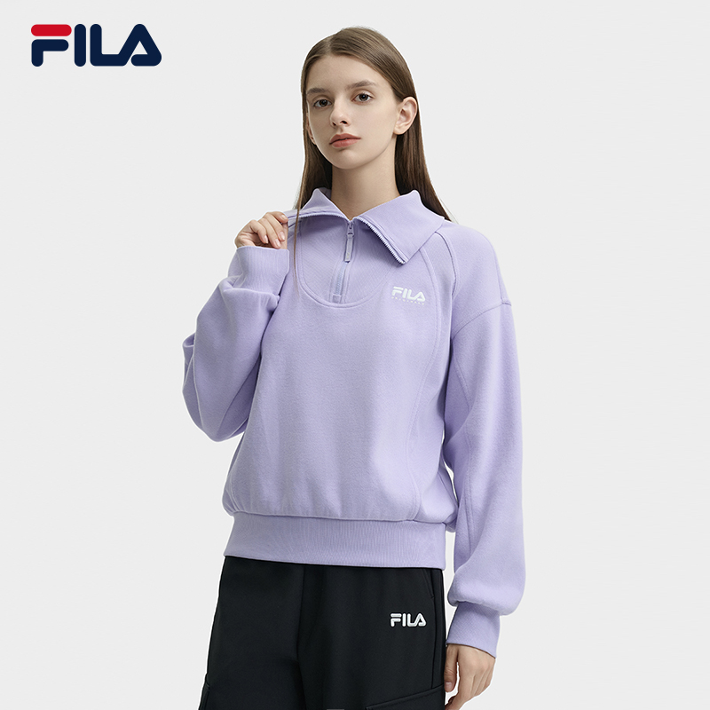 Fila/斐乐女款户外时尚运动卫衣长袖休闲百搭穿搭春季F11W449211F