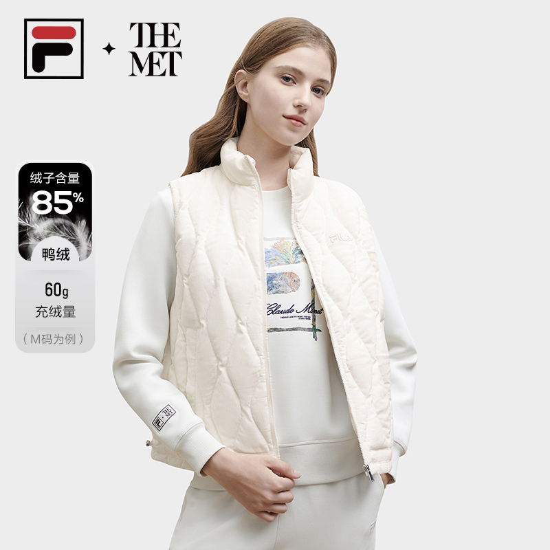 【大牌特卖】Fila/斐乐【立领羽绒马甲】冬季新款运动上衣F11W348903