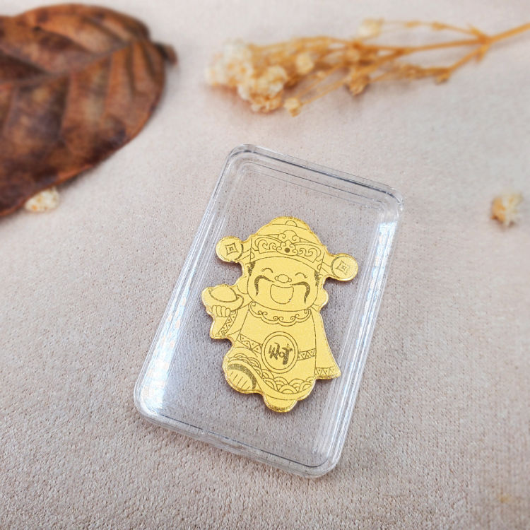 足金财神金卡手机贴 G7383