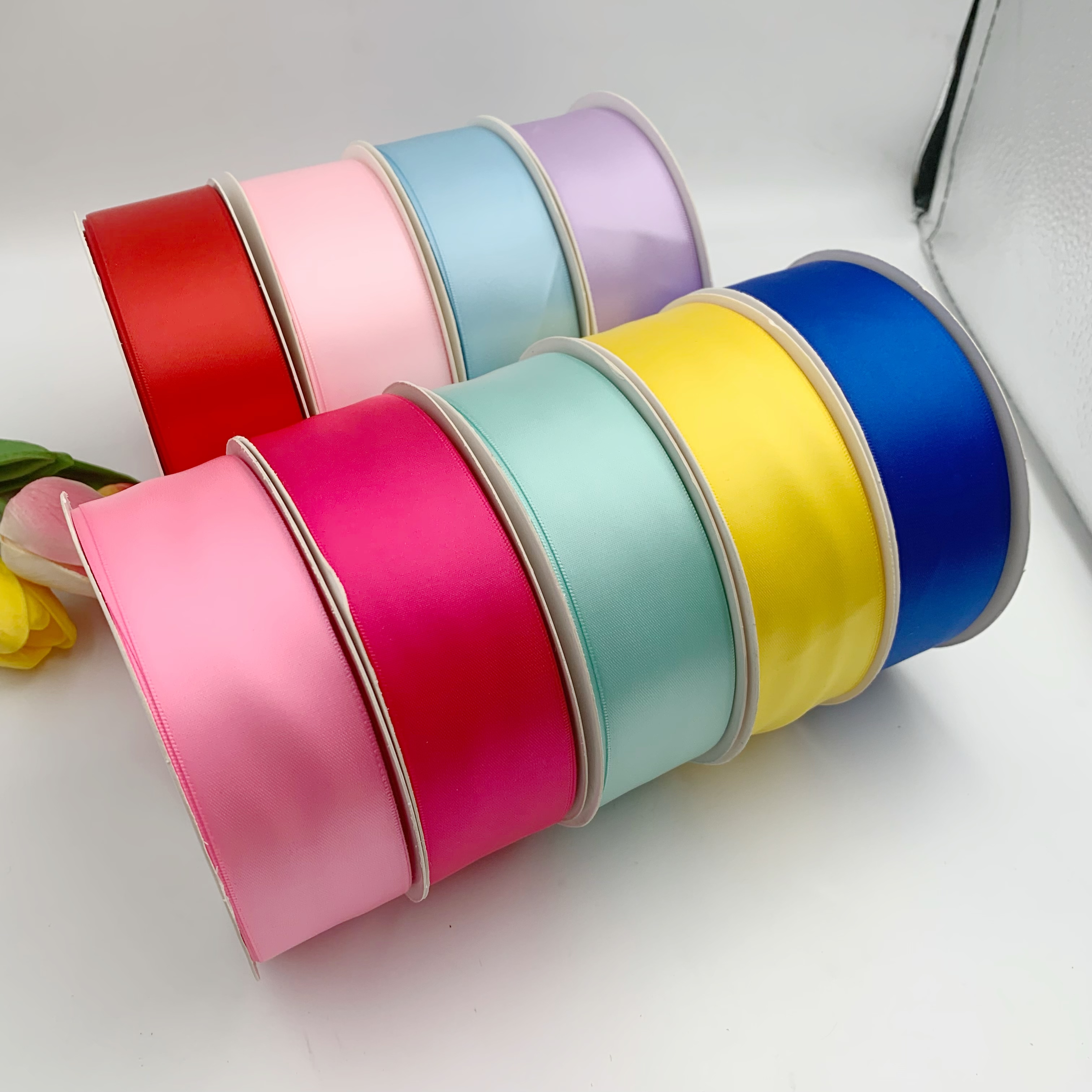 【小蚂蚁饰品】 3.8cm双面缎带蝴蝶结发夹发饰配件涤沦带