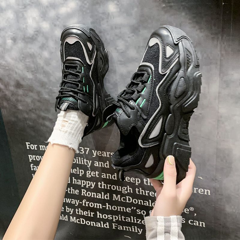 回力潮品女鞋春秋老爹鞋子女2023夏季网面透气新款爆款百搭休闲运