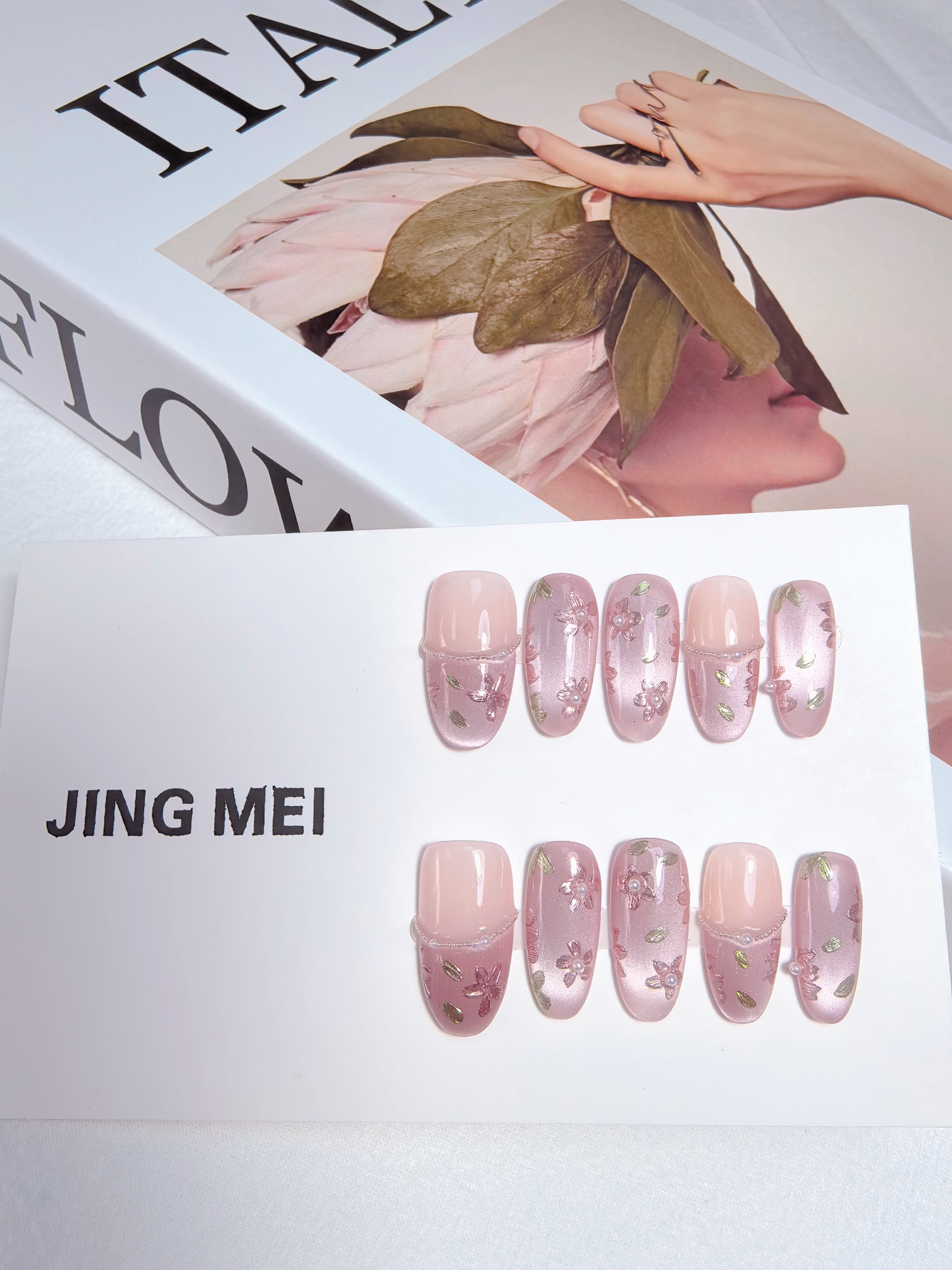 【金枝玉叶】高订版纯手工穿戴玻璃珠猫眼10片
