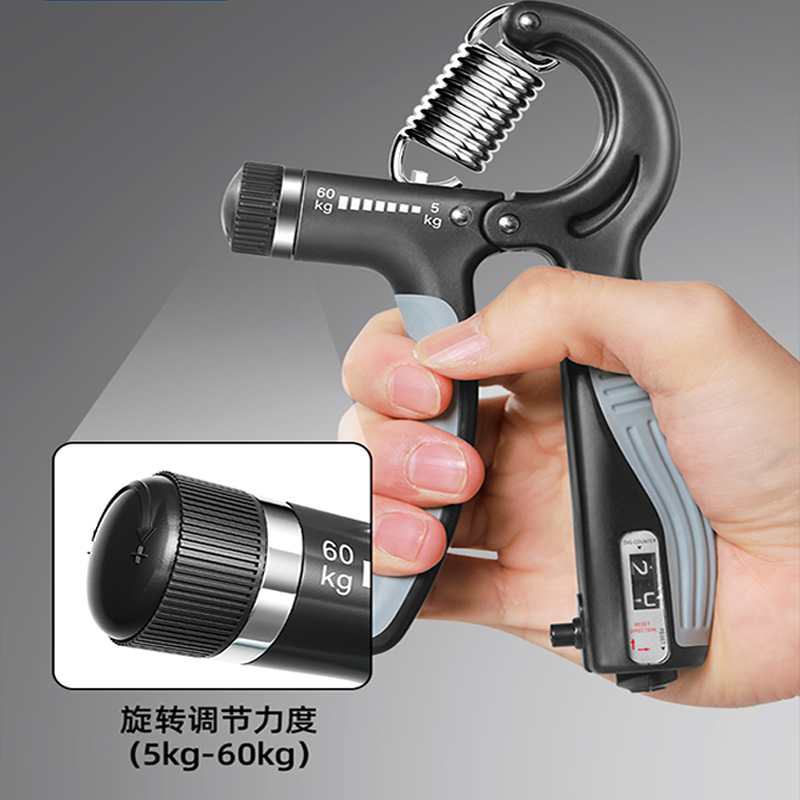 握力器可调节专业练手劲量握力器康复训练腕力器小臂力便携防滑男