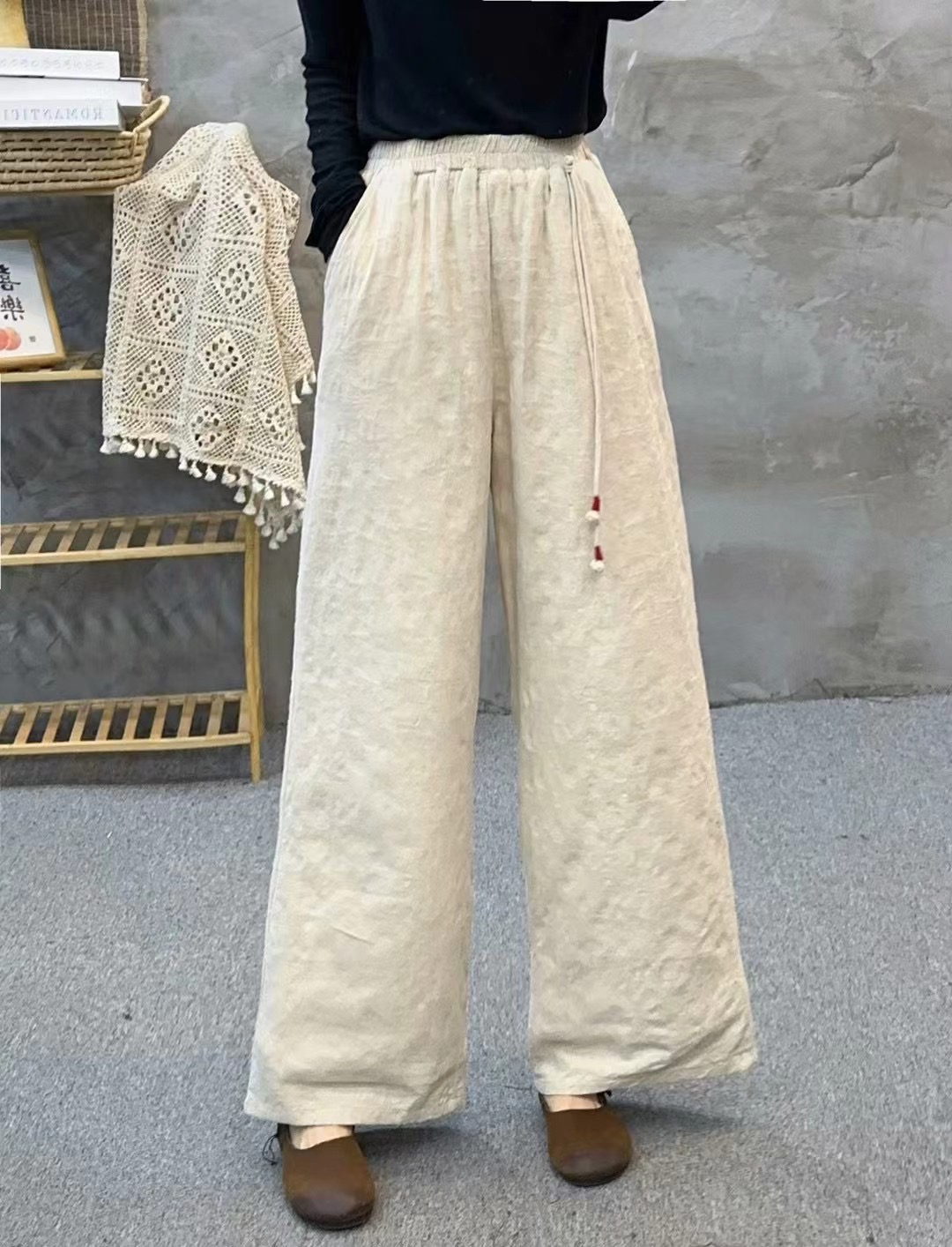 水墨江南-棉麻加棉裤306