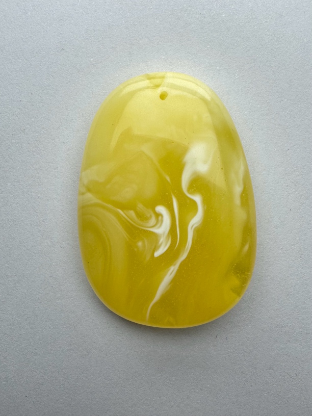 天然蜜蜡金白拉丝满天星吊坠