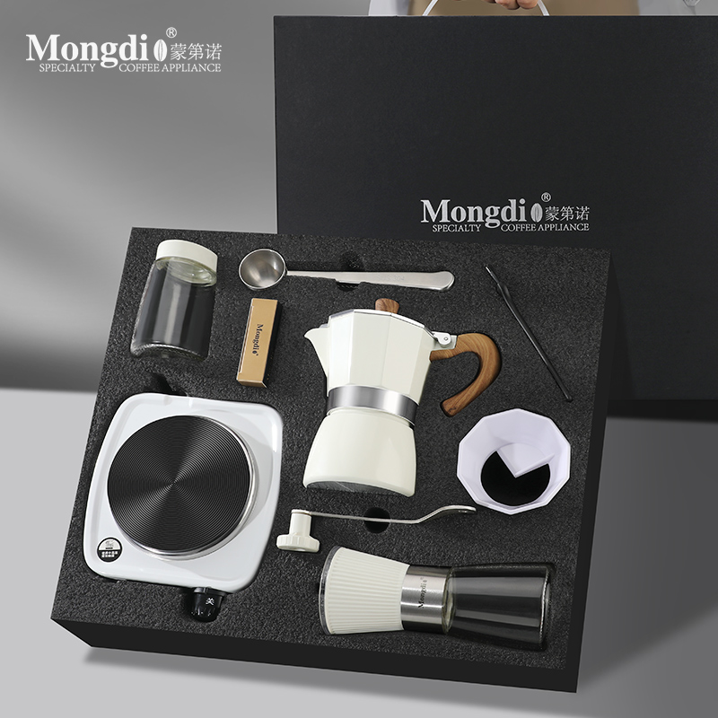 Mongdio摩卡壶套装礼盒生日礼物送男女友乔迁新居礼品新婚伴手礼