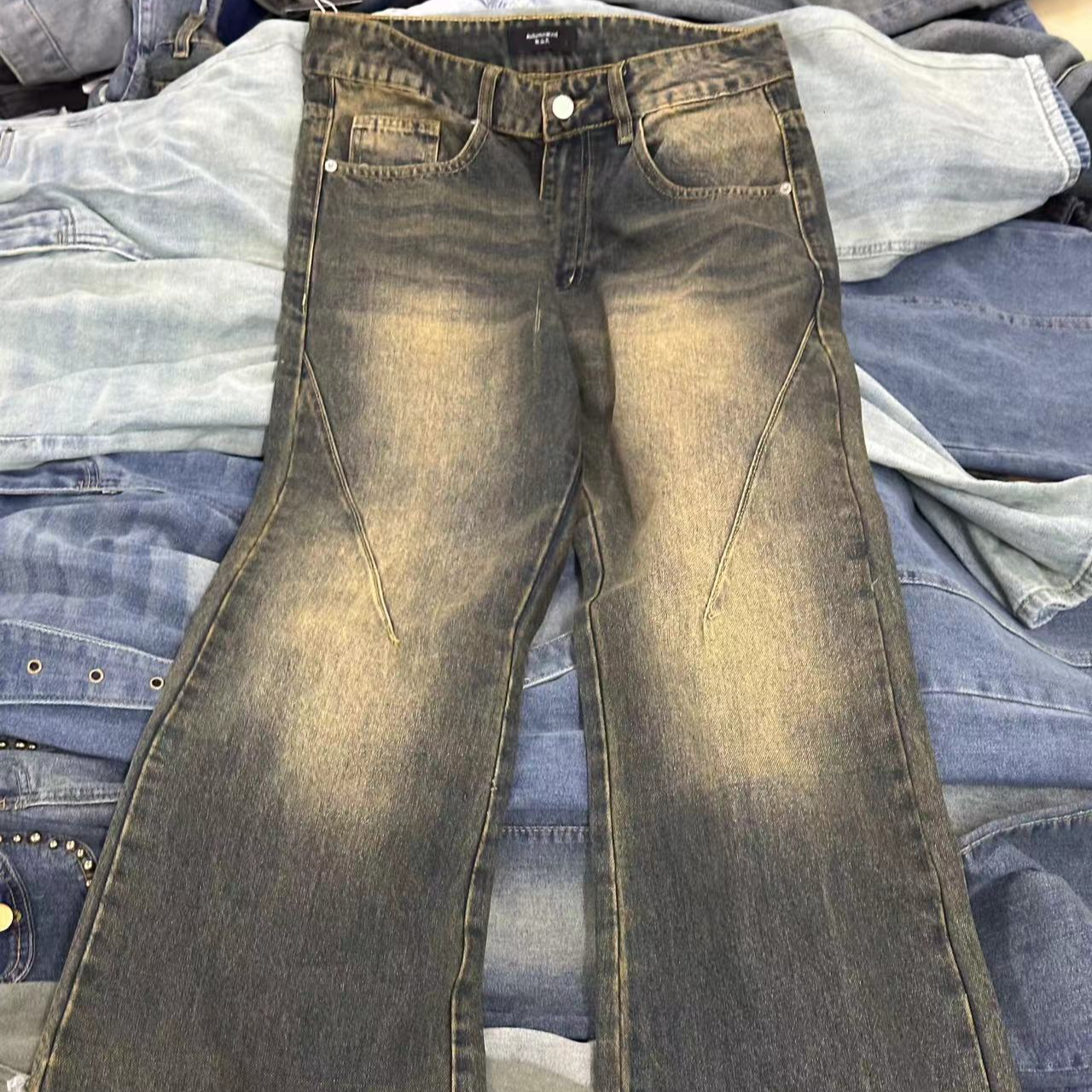 复古牛仔裤孤品默认微瑕非主图