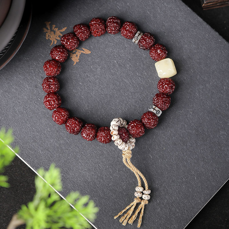 已包浆金刚手串机刷玉化小金刚菩提子手持免清理盘玩珠串百搭文玩