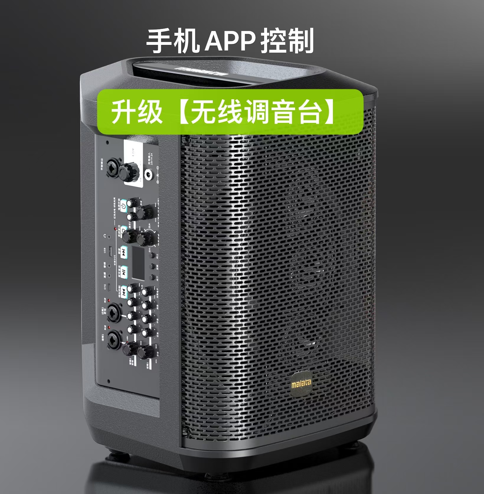 万利达重低音音响9570户外K歌音箱便携萨克斯电吹管吉他弹唱乐器