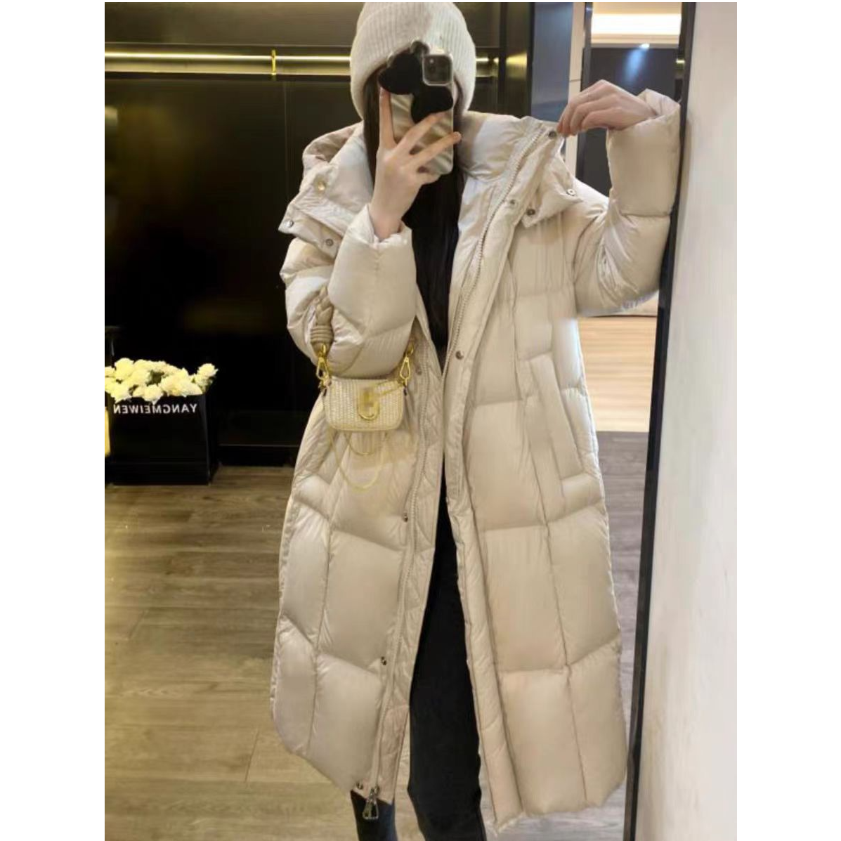 2025冬季加厚中长款宽松版时尚潮流新款外套韩版女士外套