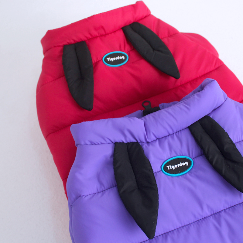 Tigerdog大红色喜庆新年小狗狗犬巴哥法斗法牛保暖加棉棉衣加厚