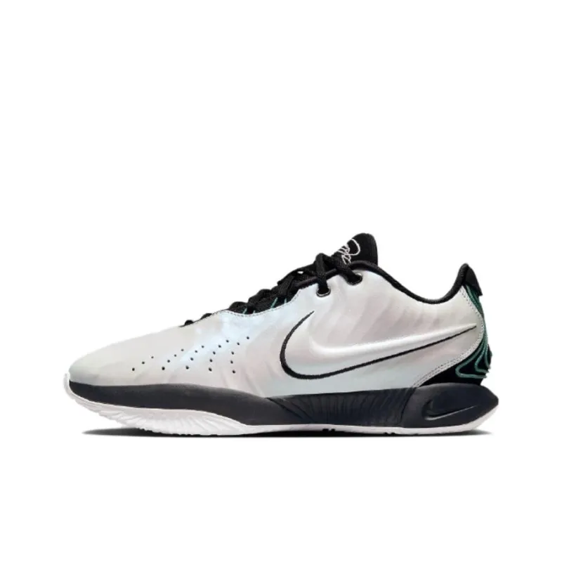 NIKE/耐克Lebron 21 舒适耐磨减震低帮银黑篮球运动鞋HF5842-100
