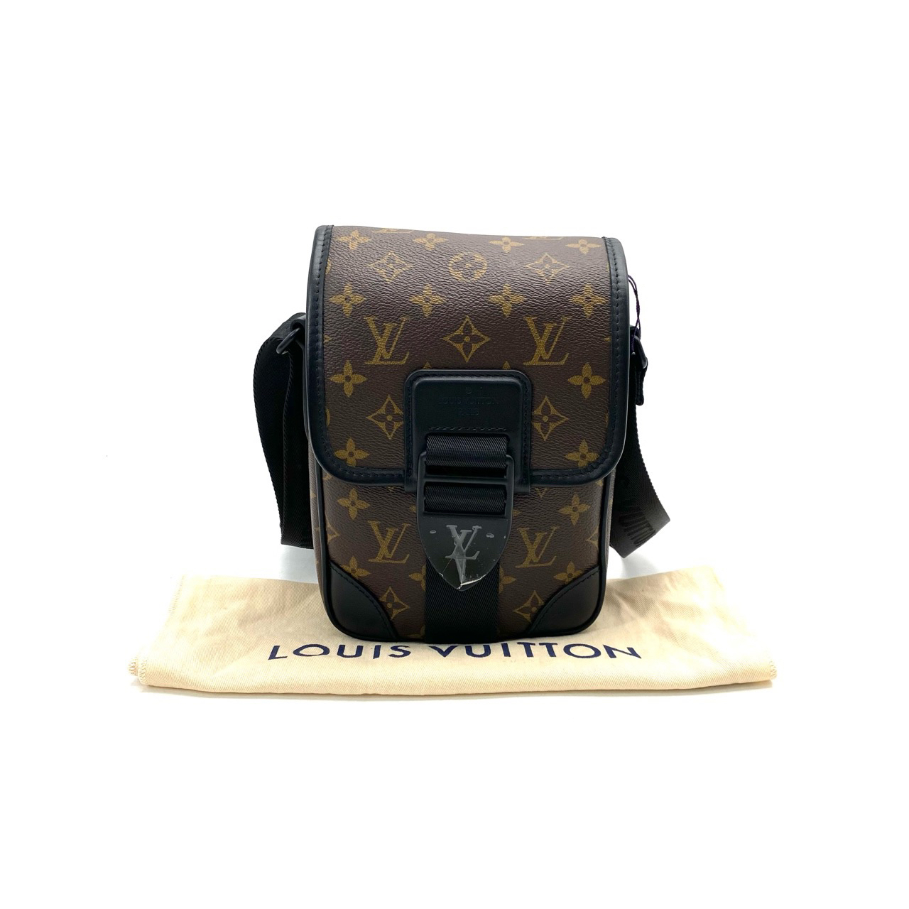 99新 LouisVuitton/路易威登 棕老花ARCHY小号邮差包 尺寸16/22 